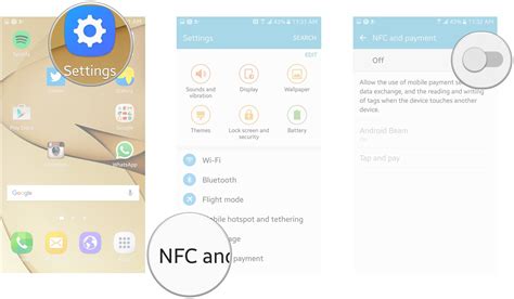 Using NFC with the Samsung Galaxy S7 